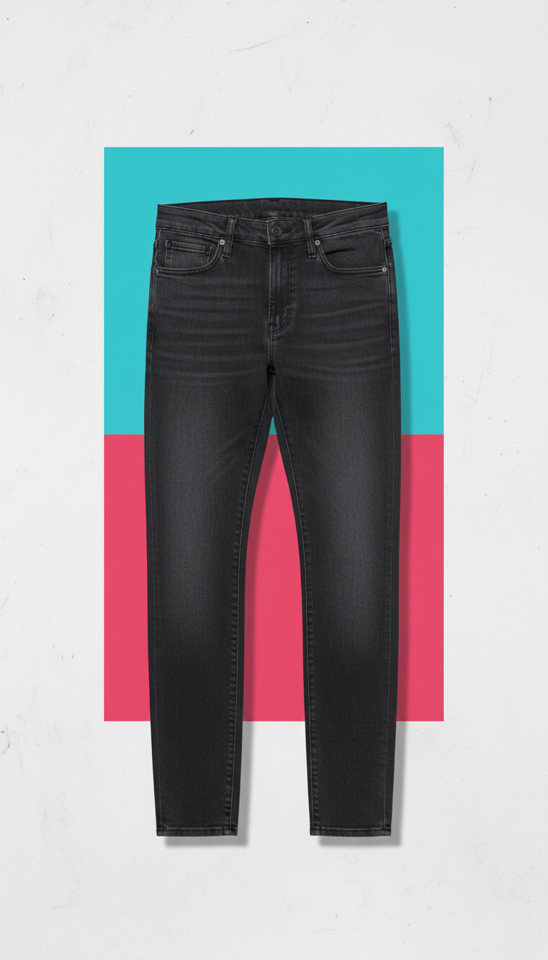 Steel Grey Slim-Fit Denim